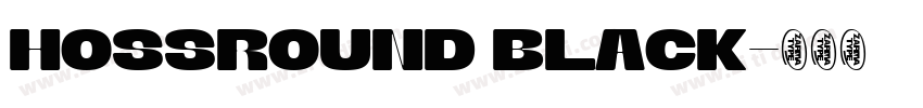 HossRound Black字体转换